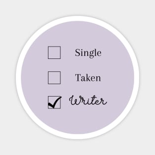 I'm a Writer (black text) Magnet